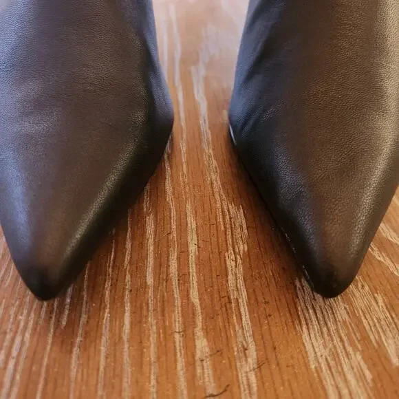 Marc Fisher Manya Slouchy Fall Black‎ Leather Point Toe Bootie Women's size 8.5 - Picture 5 of 8